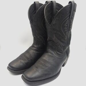 Ariat Phoenix Cowboy Square Toe Black Western Boots Men's 9.5 D Style 10010938
